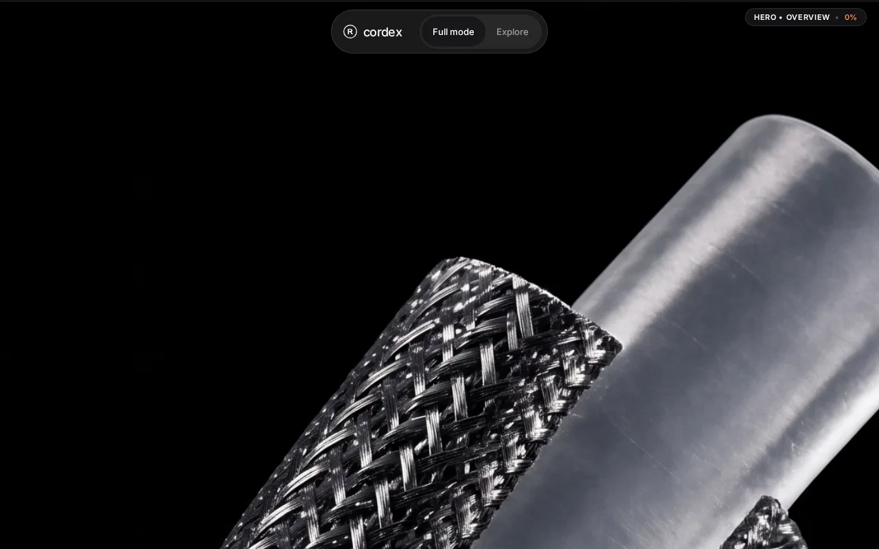 Cordex website homepage